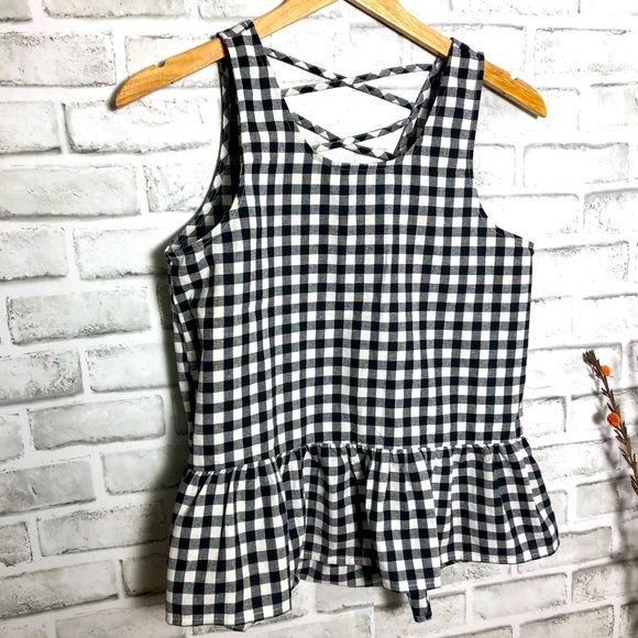 JACK by BB Dakota Gingham Print Top XS - Picture 2 of 10